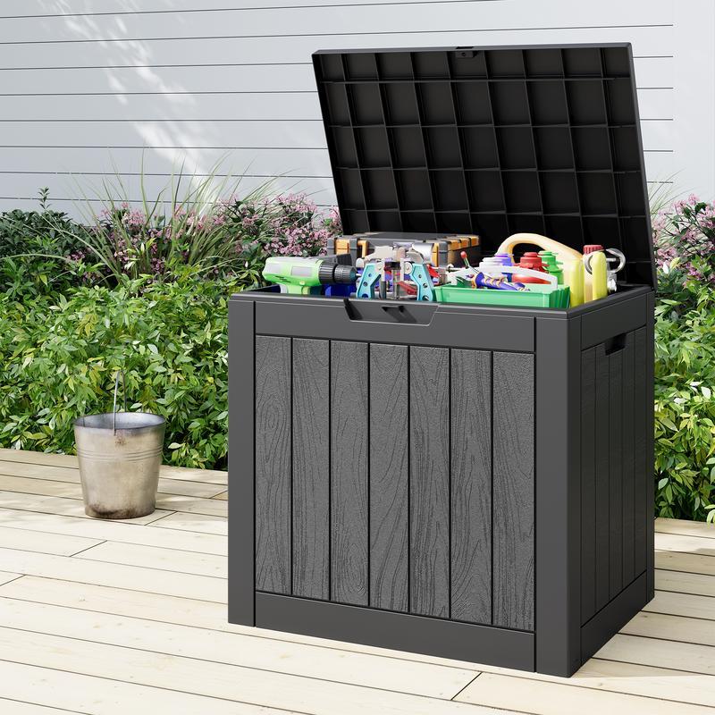 31-Gallon Outdoor Storage Box, Waterproof & UV-Resistant