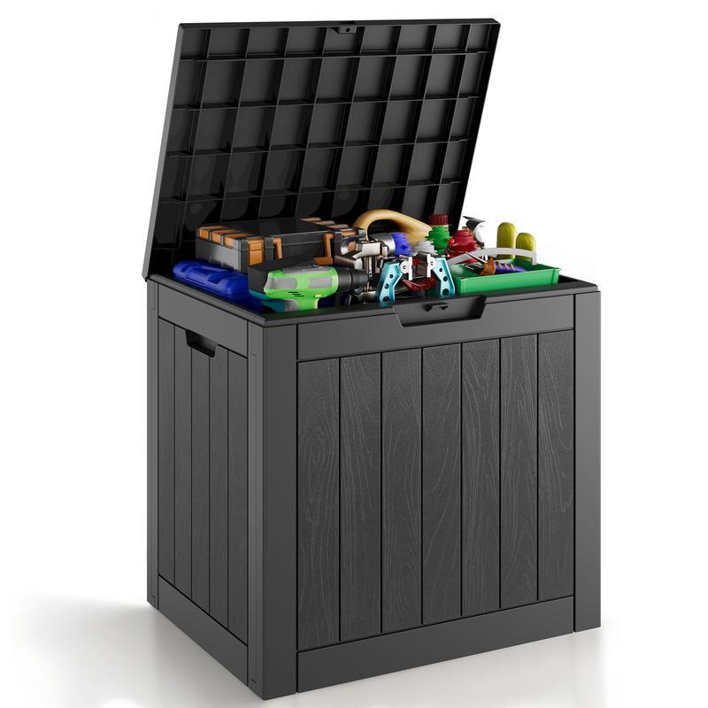 31-Gallon Outdoor Storage Box, Waterproof & UV-Resistant