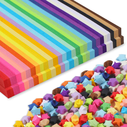 27 Colors Double-Sided Star Paper Strips – Create Colorful Handmade Masterpieces