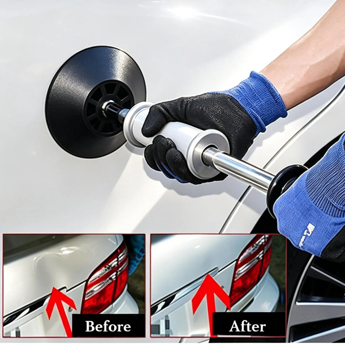 Pneumatic Dent Puller, Pneumatic Suction Cup Dent Puller with 3 Suction Cups