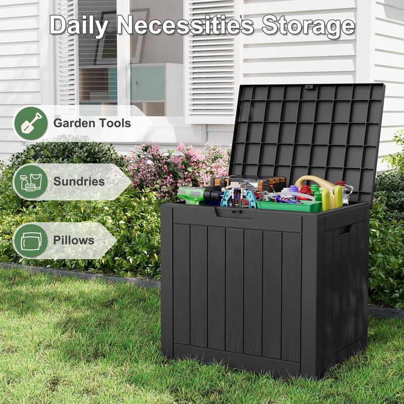 31-Gallon Outdoor Storage Box, Waterproof & UV-Resistant