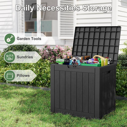 31-Gallon Outdoor Storage Box, Waterproof & UV-Resistant